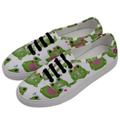 Kawaii Frog Rainy Season Japanese Men s Classic Low Top Sneakers by Pakrebo