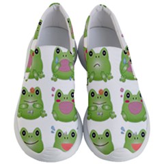 Kawaii Frog Rainy Season Japanese Women s Lightweight Slip Ons by Pakrebo