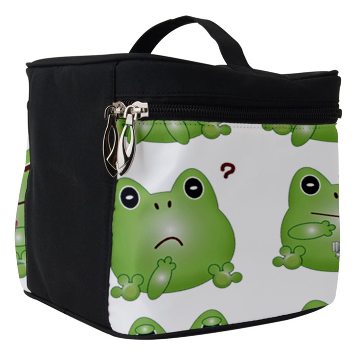 Kawaii Frog Rainy Season Japanese Make Up Travel Bag (Small)