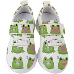 Kawaii Frog Rainy Season Japanese Kids  Velcro Strap Shoes by Pakrebo