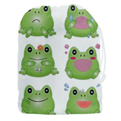 Kawaii Frog Rainy Season Japanese Drawstring Pouch (xxxl) by Pakrebo