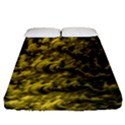 Rich Yellow Digital Abstract Fitted Sheet (Queen Size) View1