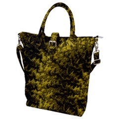 Rich Yellow Digital Abstract Buckle Top Tote Bag by Pakrebo