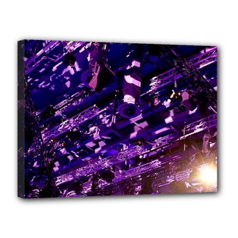 Light Violet Purple Technology Canvas 16  X 12  (stretched) by Pakrebo