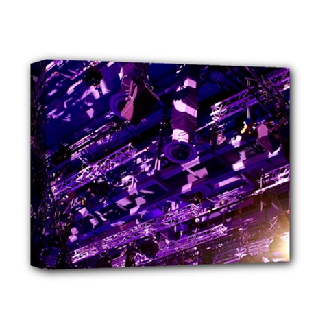 Light Violet Purple Technology Deluxe Canvas 14  X 11  (stretched) by Pakrebo