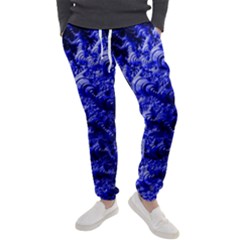 Rich Blue Digital Abstract Men s Jogger Sweatpants