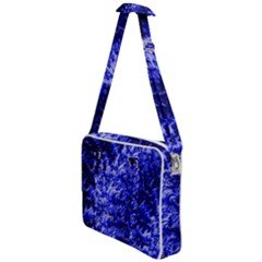 Rich Blue Digital Abstract Cross Body Office Bag