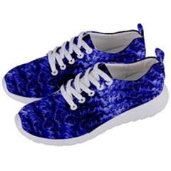 Rich Blue Digital Abstract Men s Lightweight Sports Shoes by Pakrebo