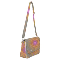 Background Floral Non Seamless Shoulder Bag With Back Zipper