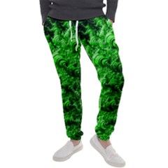 Green Abstract Fractal Background Men s Jogger Sweatpants by Pakrebo