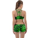 Green Abstract Fractal Background Back Web Gym Set View2