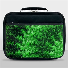 Green Abstract Fractal Background Lunch Bag by Pakrebo