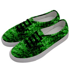 Green Abstract Fractal Background Men s Classic Low Top Sneakers by Pakrebo