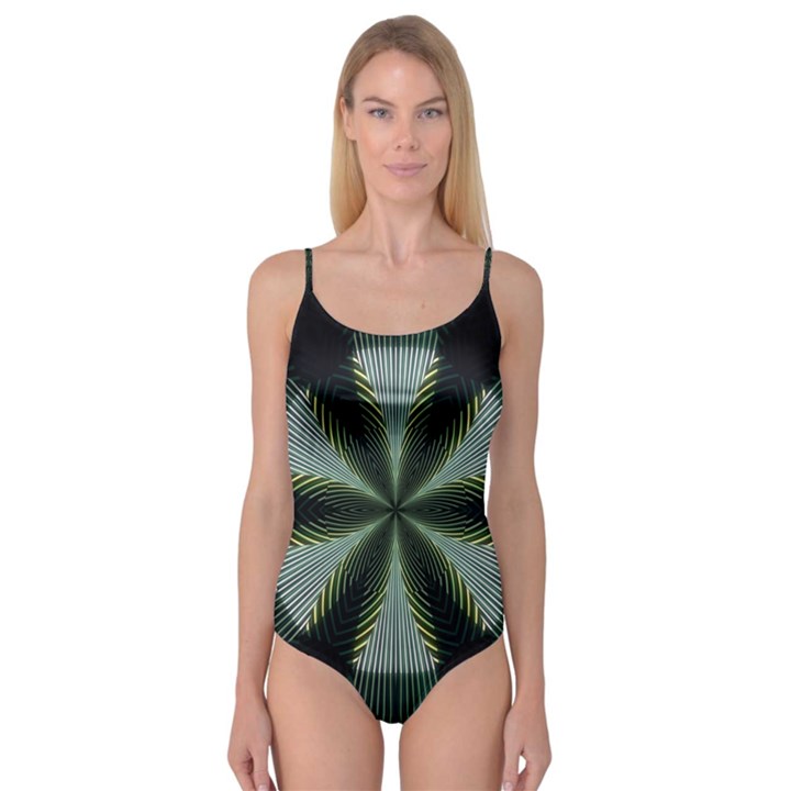 Lines Abstract Background Camisole Leotard 