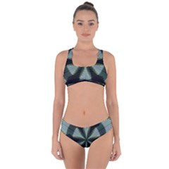 Lines Abstract Background Criss Cross Bikini Set