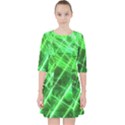 Futuristic Background Laser Green Pocket Dress View1