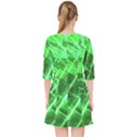 Futuristic Background Laser Green Pocket Dress View2