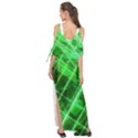 Futuristic Background Laser Green Maxi Chiffon Cover Up Dress View2