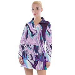 Color Acrylic Paint Art Painting Women s Long Sleeve Casual Dress