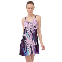 Color Acrylic Paint Art Painting Summer Time Chiffon Dress