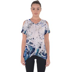 Paint Acrylic Paint Art Colorful Cut Out Side Drop Tee by Pakrebo