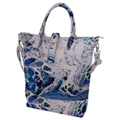 Paint Acrylic Paint Art Colorful Buckle Top Tote Bag