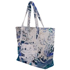 Paint Acrylic Paint Art Colorful Zip Up Canvas Bag