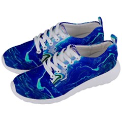 Paint Acrylic Paint Art Painting Blue Men s Lightweight Sports Shoes by Pakrebo