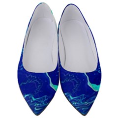 Paint Acrylic Paint Art Painting Blue Women s Low Heels by Pakrebo