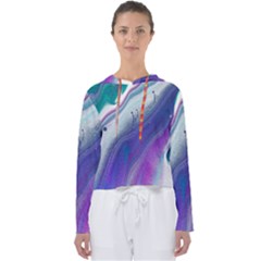 Color Acrylic Paint Art Painting Women s Slouchy Sweat by Pakrebo