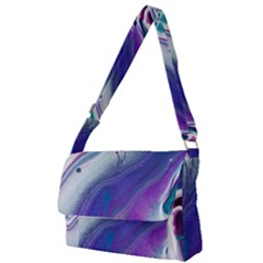 Color Acrylic Paint Art Painting Full Print Messenger Bag by Pakrebo