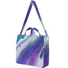 Color Acrylic Paint Art Painting Square Shoulder Tote Bag by Pakrebo