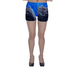 Paint Acrylic Paint Art Colorful Skinny Shorts