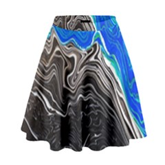 Paint Acrylic Paint Art Colorful High Waist Skirt by Pakrebo