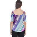 Color Acrylic Paint Art Painting Cutout Shoulder Tee View2