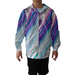 Color Acrylic Paint Art Painting Kids  Hooded Windbreaker by Pakrebo