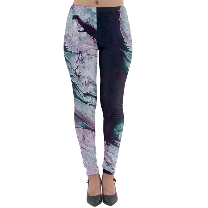 Color Acrylic Paint Art Painting Lightweight Velour Leggings