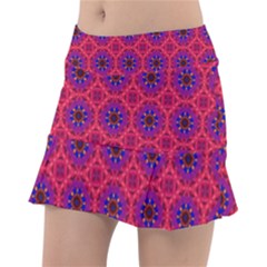 Retro Abstract Boho Unique Tennis Skirt