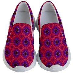 Retro Abstract Boho Unique Kids  Lightweight Slip Ons by Pakrebo