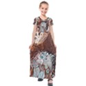 Paint Acrylic Paint Art Colorful Kids  Short Sleeve Maxi Dress View1