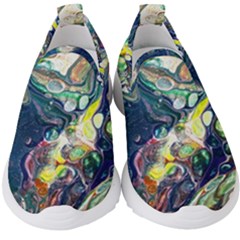 Paint Acrylic Paint Art Colorful Kids  Slip On Sneakers by Pakrebo