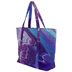 Color Acrylic Paint Art Painting Art Zip Up Canvas Bag by Pakrebo