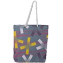 Background Abstract Non Seamless Full Print Rope Handle Tote (Large) View1