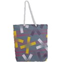 Background Abstract Non Seamless Full Print Rope Handle Tote (Large) View2