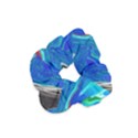 Paint Acrylic Paint Art Colorful Blue Velvet Scrunchie View1