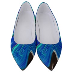 Paint Acrylic Paint Art Colorful Blue Women s Low Heels by Pakrebo