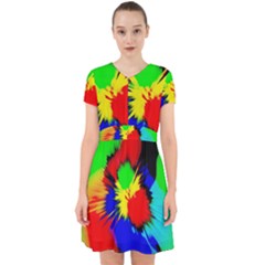 Color Halftone Grid Raster Image Adorable In Chiffon Dress by Pakrebo