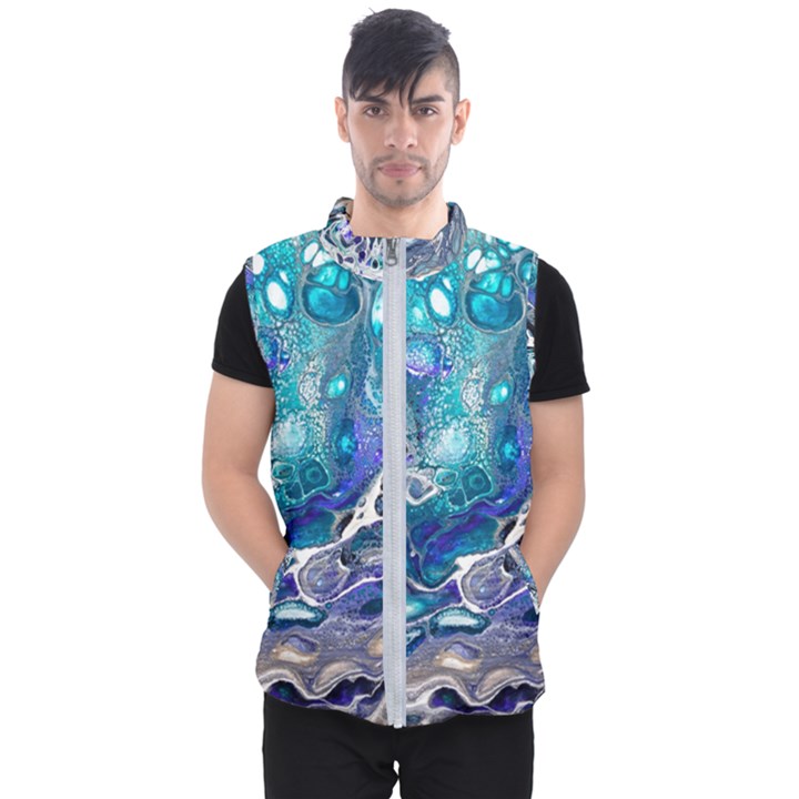 Paint Acrylic Paint Art Colorful Men s Puffer Vest