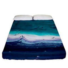 Color Acrylic Paint Art Painting Fitted Sheet (king Size) by Pakrebo