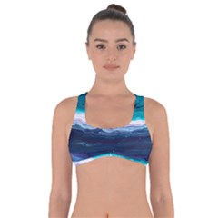 Color Acrylic Paint Art Painting Got No Strings Sports Bra by Pakrebo